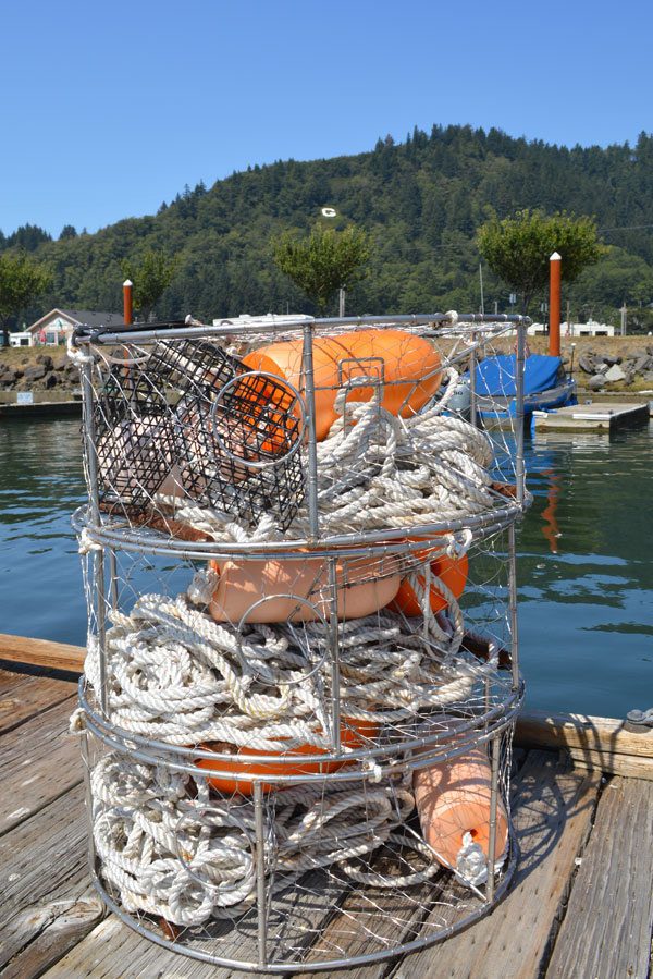 Crabbing equipment on the dock
