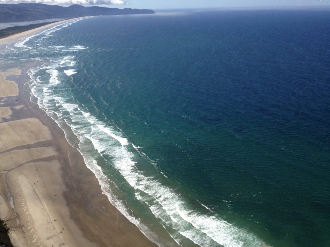 View of Oceanside and Netarts from a hand glider